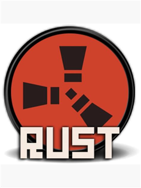 Rust Logo Art Print For Sale By Epicmangodude Redbubble