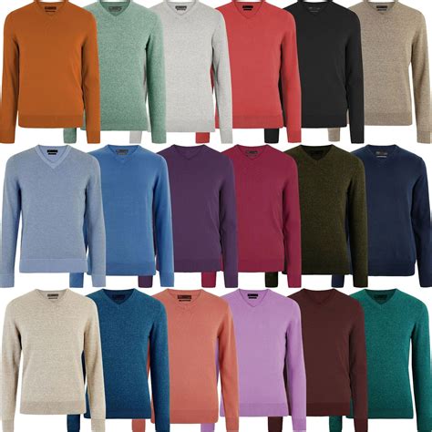 Mens Mands Crew V Neck Jumper Long Sleeve Knitted Sweater Pullover Top S 5xl Ebay