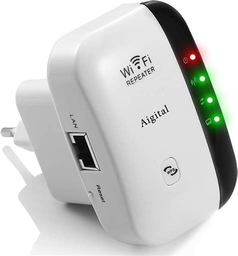 Répéteur WiFi 300Mbps Amplificateur WiFi Puissant WiFi Extender 2 4GHz