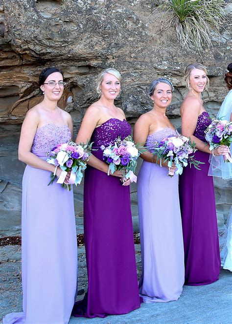 True Bride Purple Bridesmaid Dresses