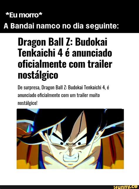 Eu Morro A Bandai Namco No Dia Seguinte Dragon Ball Z Budokai