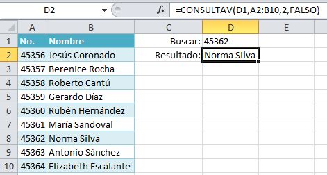 C Mo Utilizar La Funci N Consultav En Excel Recursos Excel