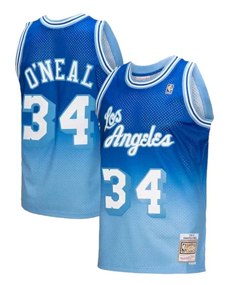 Mitchell Ness 1996 97 Shaquille O Neal Fadeaway Swingman Lakers Jersey