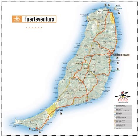 Fuerteventura Hauptstadt Karte