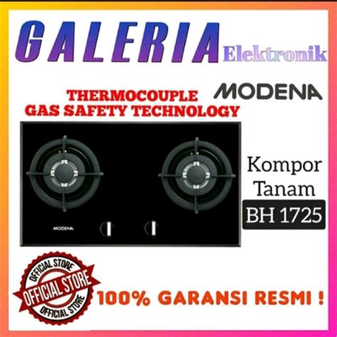 Jual Kompor Tanam Modena Built In Cooker Gas Glass Hob Bh Bh