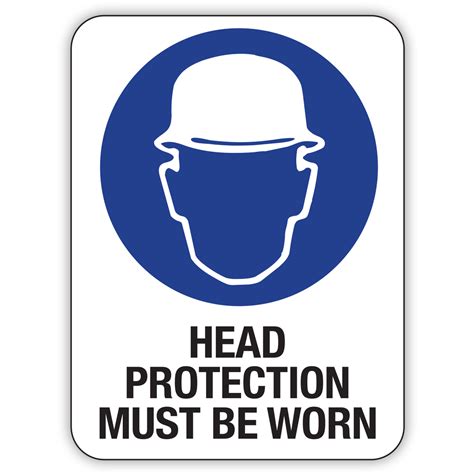 Head Protection Must Be Worn Signs Safety Signs Australia