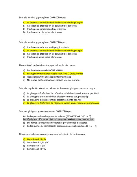 Solemne Bioqu Mica Preguntas Y Respuestas Sobre La Insulina Y