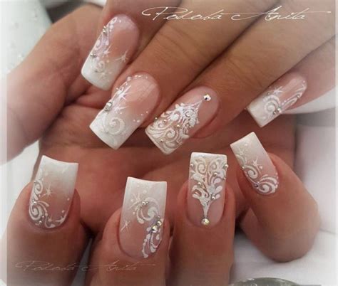 Pin By Tracy Enos On Fairytale Day Nail Art Wedding Wedding Nail Art