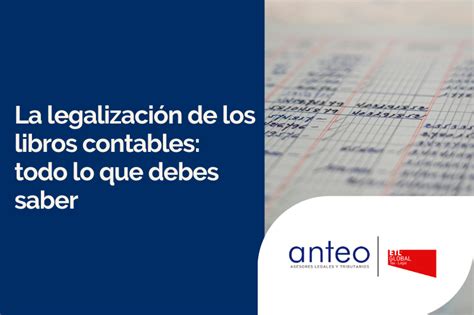 Legalización de los libros contables Anteo