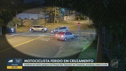 VÍDEO motociclista fica ferido após ser atingido por carro em