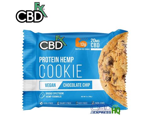 Cbdfx Cbd Vegan Protein Cookie Chocolate Chip Cbdexpresshq