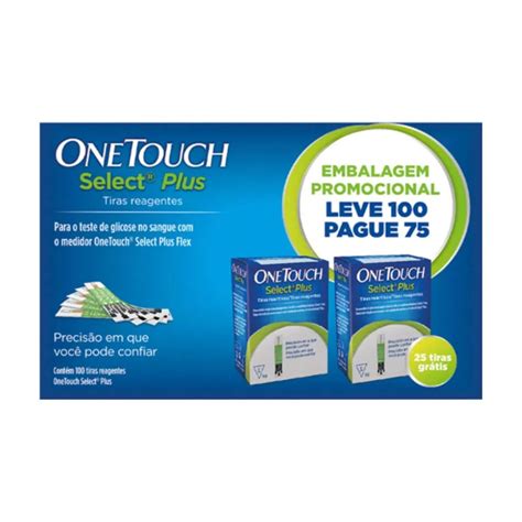 Kit Tiras Reagentes One Touch Select Plus Medir Diabetes Medir