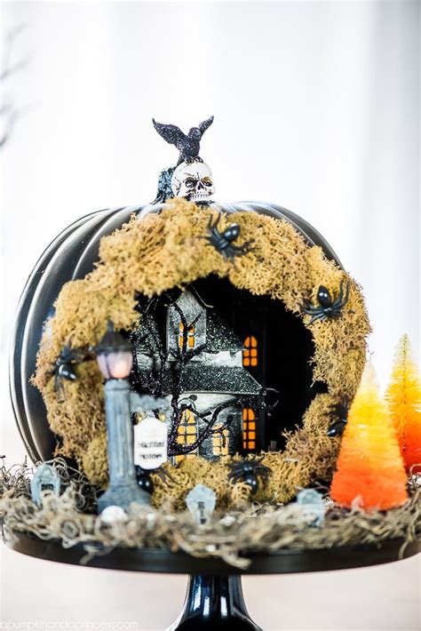 Haunted House Pumpkin Diorama