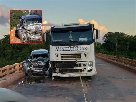 Mulher Morre Em Acidente Entre Carreta E Carro Na Ponte Do Rio Cuiab