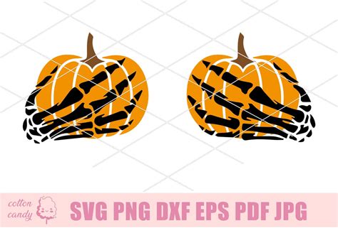 Skeleton Boob Hands SVG Halloween SVG Pumpkin Boobs SVG Etsy