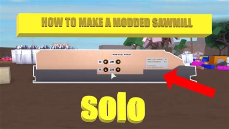 ROBLOX LUMBER TYCOON 2 HOW TO MAKE A MODDED SAWMILL WORKING 2021