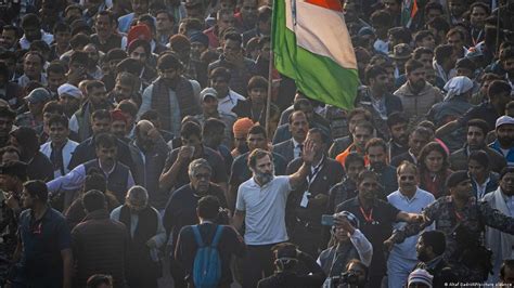 Rahul Gandhi Leads India Opposition March Into New Delhi Dw 12242022