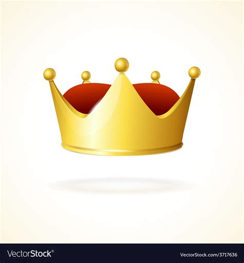 Golden crown Royalty Free Vector Image - VectorStock