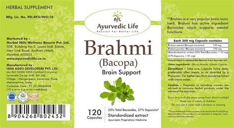 Buy AYURVEDIC LIFE BACOPA 120 CAPSULES PACK OF 5 Online Get Upto 60