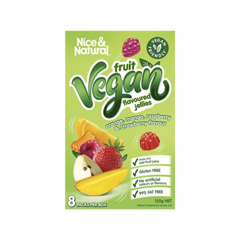 Buy NICE & NATURAL JELLIES FRUIT VEGAN 8PK | Coles