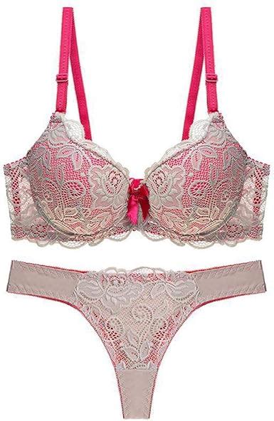 Deelin Femme Chic Sous Vêtements Ensemble Sexy Dentelle Lingerie Push