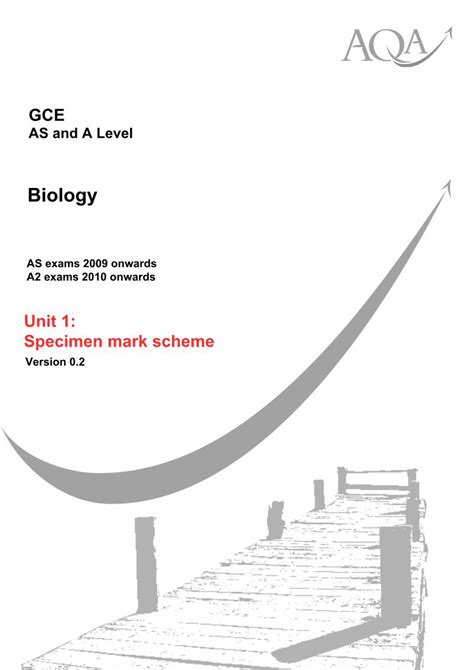 Pdf Gce Biology Specimen Question Paper Unit Biology Pdf