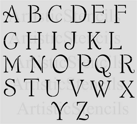 30 Free Printable Alphabet Stencils – Tate Publishing News