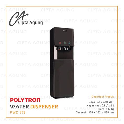 Jual Dispenser Galon Bawah Polytron Hydra Pwc 776 Pwc776 Pwc 776