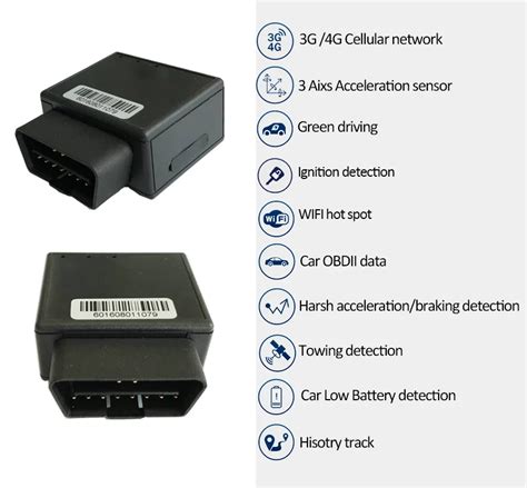 G Lte Gps Tracker Obdii Obd Wifi Hot Spot Vehicle Eco Driving Car