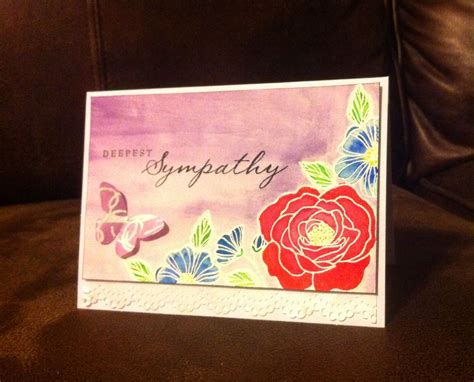 Sympathy watercolor floral card. | Floral cards, Floral watercolor ...