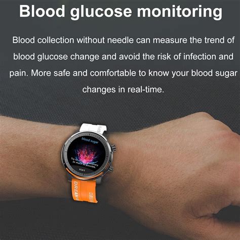 Non Invasive BLood Glucose Smart Watch ECG PPG Thermometer Health Watch