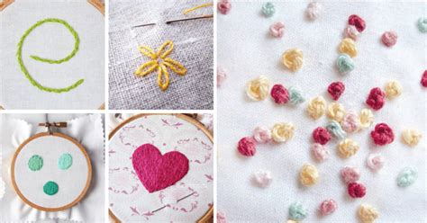 20 Easy Embroidery Stitches Every Embroiderer Should Master Ideal Me