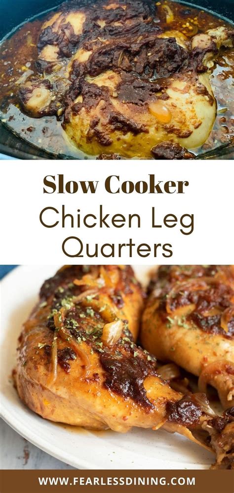 Savory Slow Cooker Chicken Leg Quarters