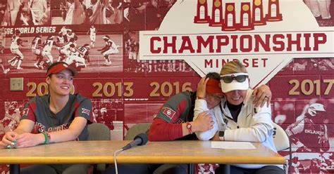 'The glue of this team': OU softball coach Patty Gasso gets emotional ...