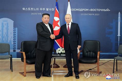 金正恩氏 プーチン氏と会談 聯合ニュース