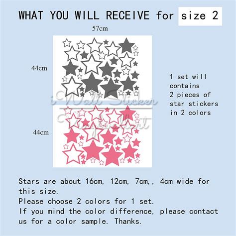 Baby Nursery Stars Wall Sticker Star Wall Decal Children Room Decor ...