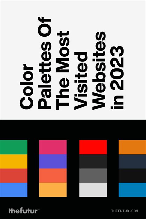 Color Palettes Of The Most Visited Websites in 2023 in 2024 | Feelings and emotions, What is ...