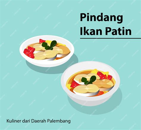 Premium Vector | Typical culinary delights from the palembang region
