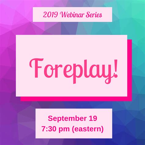 Foreplay Webinar Sex Chat For Christian Wives