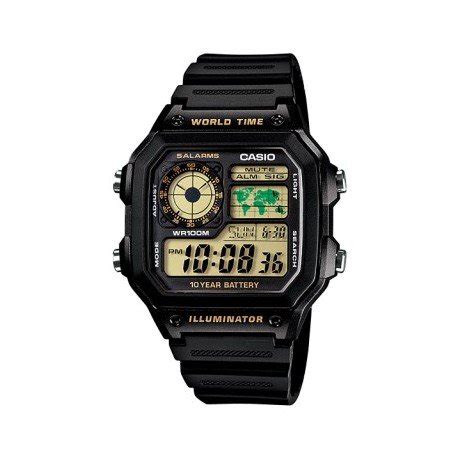 Jual Jam Tangan Pria Casio AE 1200WH 1B Original Garansi Resmi Di Lapak