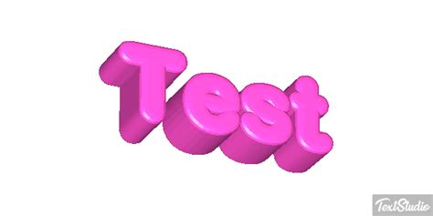 Test Word Animated  Logo Designs