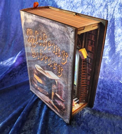 Alchemie Bibliothek Diorama B Cherregal Einf Gen Etsy