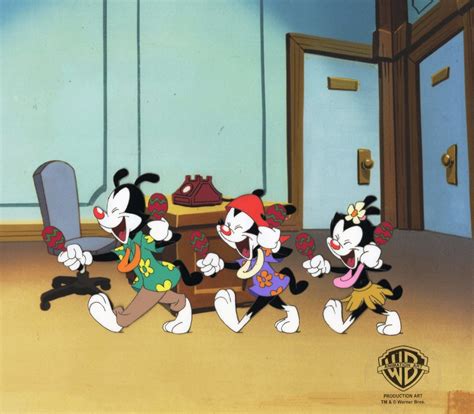 Animaniacs Original Production Cel With Matching Drawing Yakko Wakko