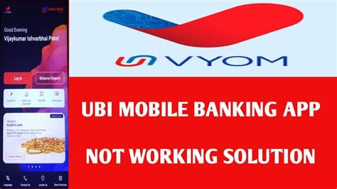 Vyom App Not Working Union Bank Mobile Banking App Not Working