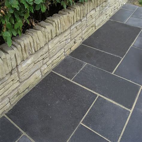 Black Limestone Mm Calibrated Sawn Edge Mixed Size Natural Paving Store