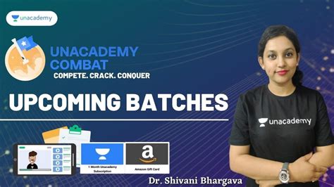 Unacademy Combat Upcoming Batches For NEET 2021 Dr Shivani