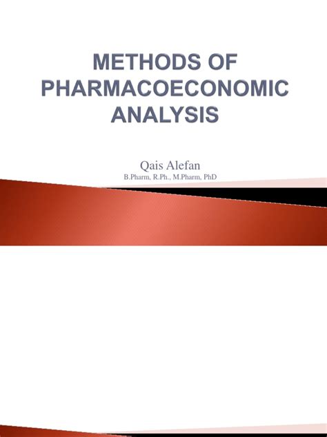 Pdf Methods Of Pharmacoeconomic Analysis Dokumen Tips