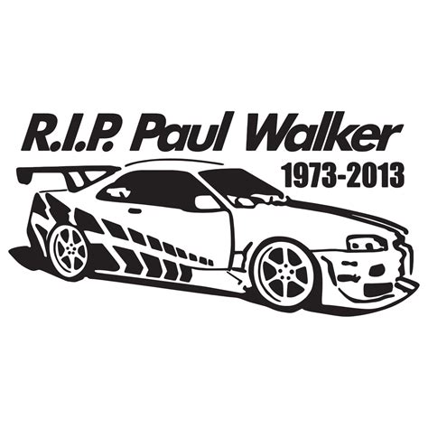 Rip Paul Walker 2 Vis Alle Stickers Foliegejldk