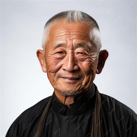 Premium AI Image | Serene East Asian Man Giving Thumbs Up
