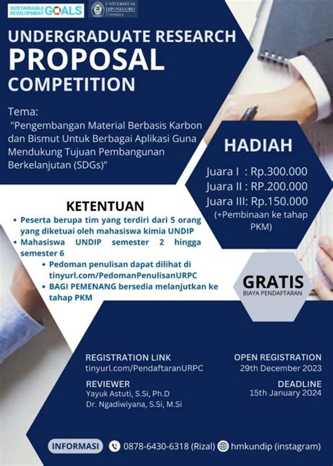 Undergraduate Research Proposal Competition Kimia Undip